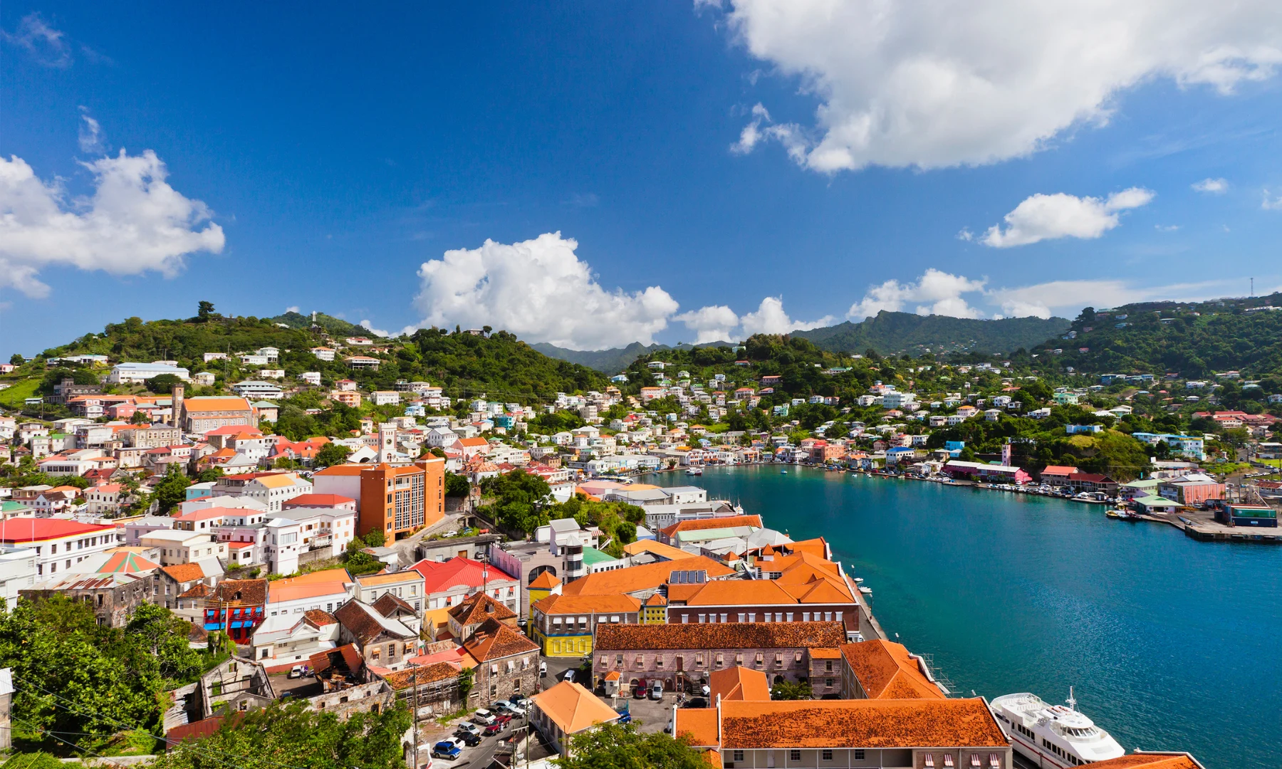 Caribbean coastline and hillside architecture representing regional context for luxury hospitality and owner representation services